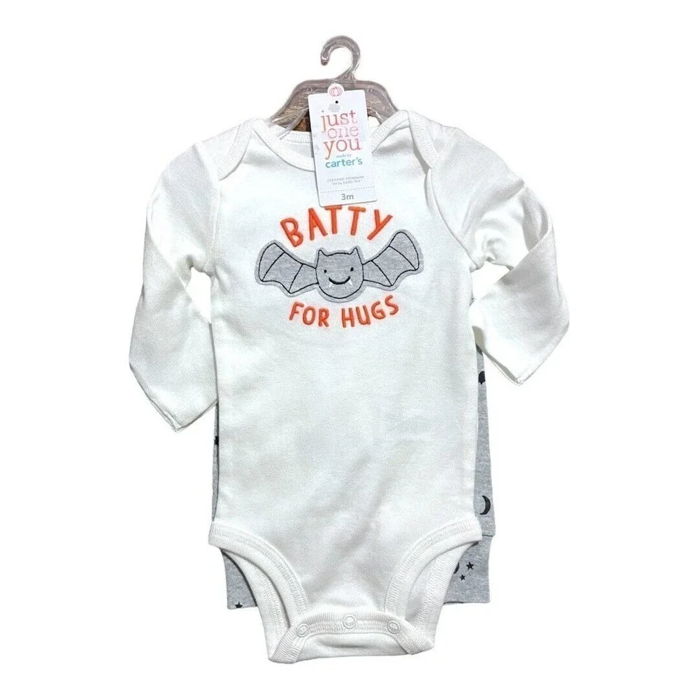 NWT Just one You By Carters Batty For Hugs 2 pc Outfit Halloween Various Sizes